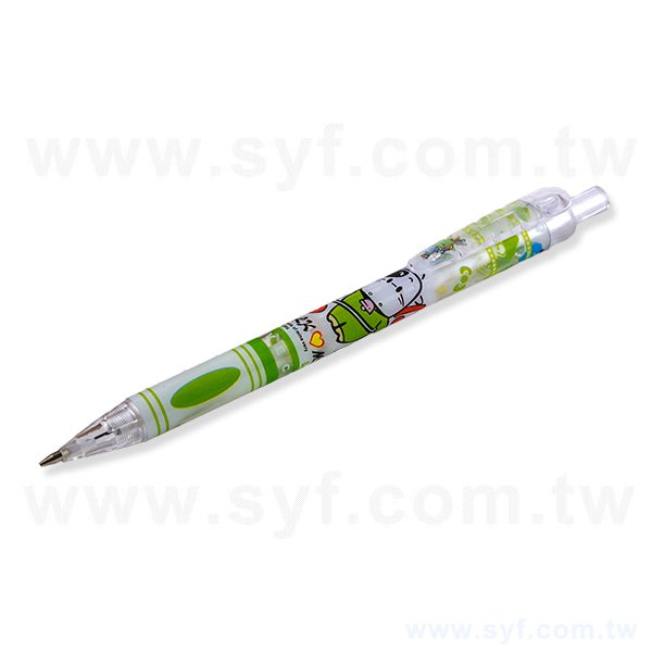自動鉛筆-彩色網印環保禮品筆-透明筆管廣告筆-採購訂製贈品筆-8534-2